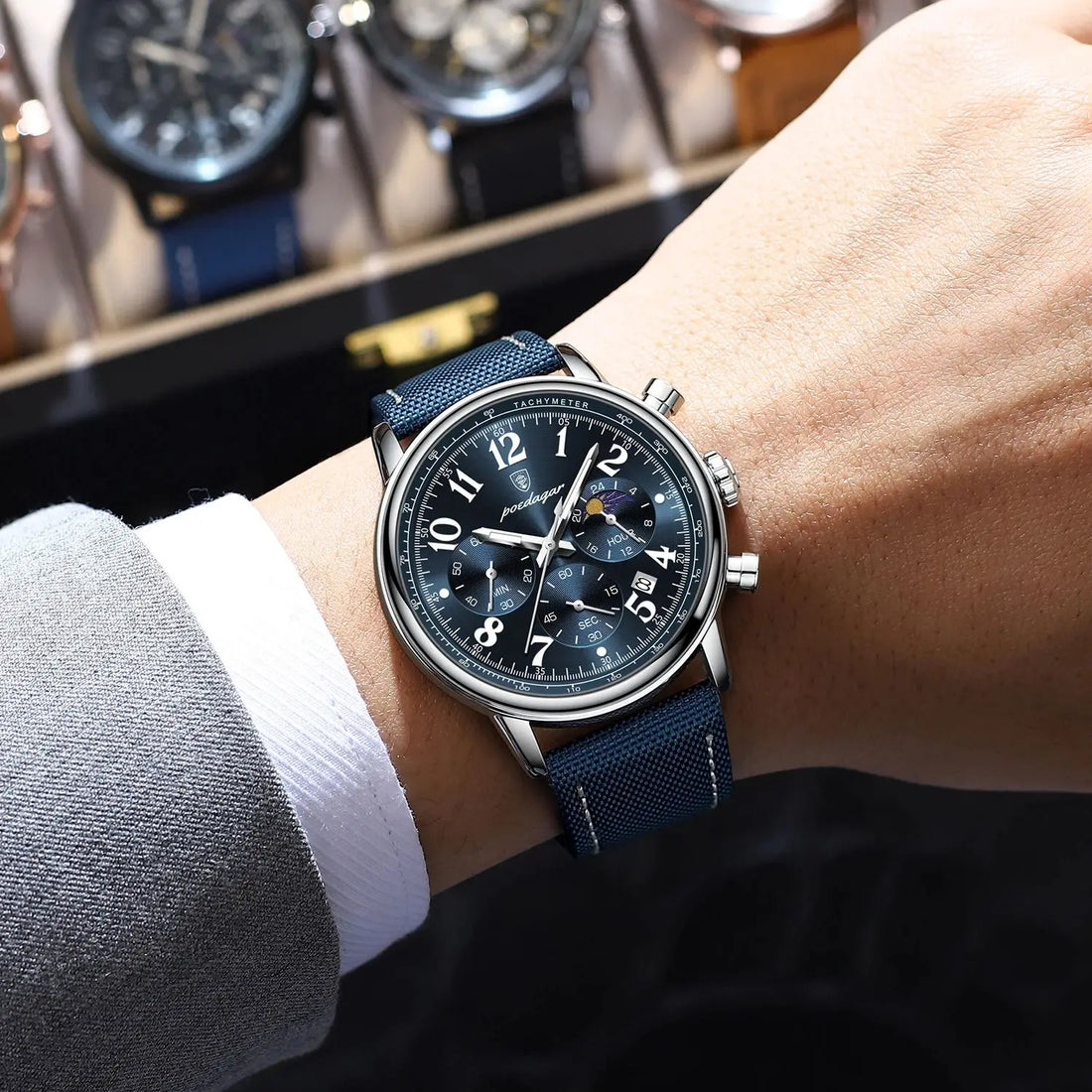 Relógio Masculino Luminoso Luxo