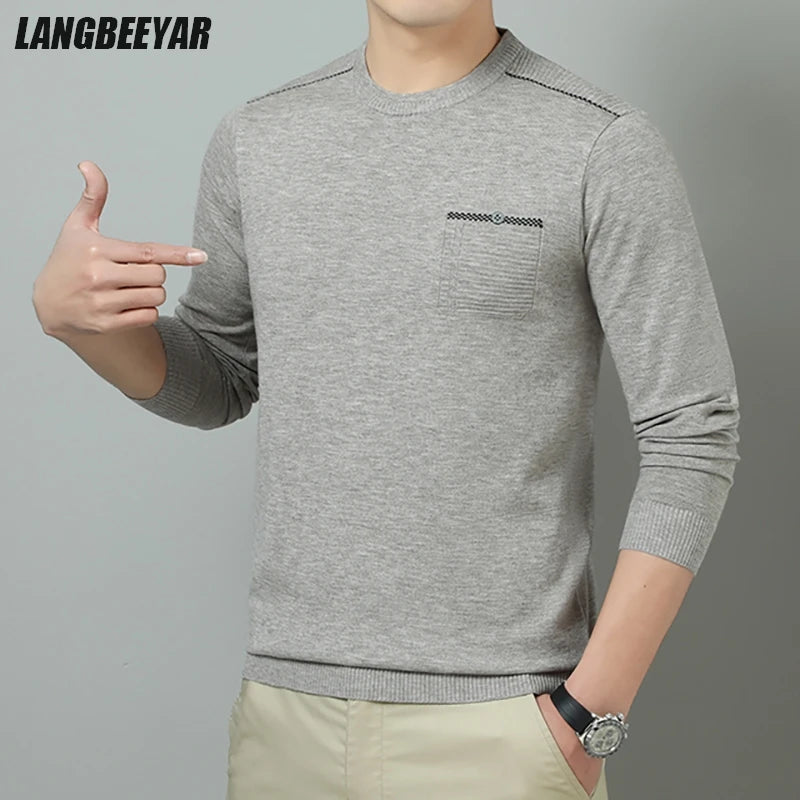 Suéter Masculino anti-Pilling