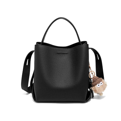 Bolsa Genuine Tote Bucket Bag
