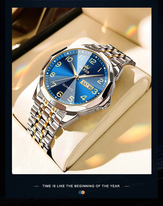 Relógio Origional Para Homens Aço Inoxidável