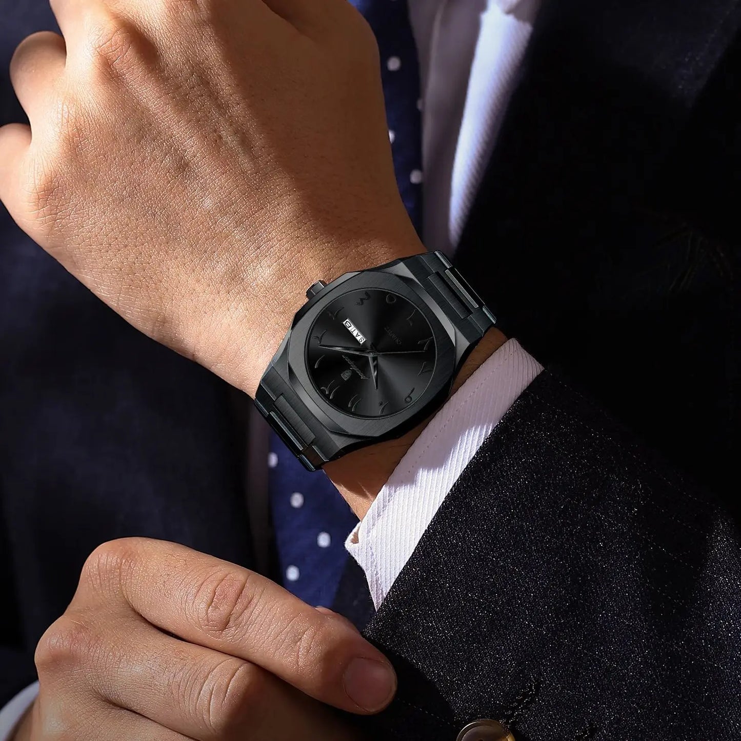 Relógio Masculino Calendário Semanal