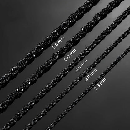 Colar Wsb Aço Inoxidável Torcido