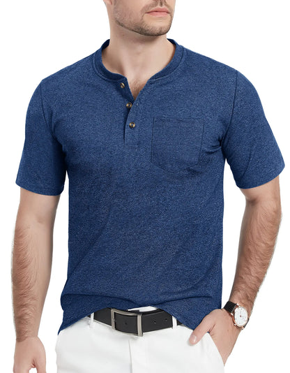 Camiseta Henley Alta masculina