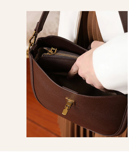 Bolsa de Ombro Couro Natural