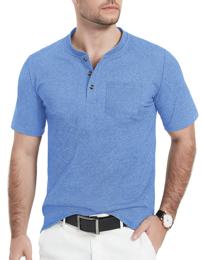 Camiseta Henley Alta masculina