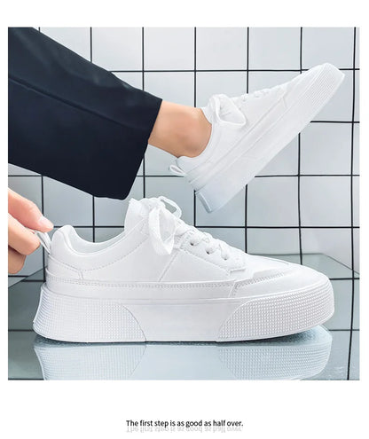 Tênis de Couro  Casual Tendência