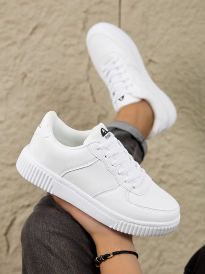 Tênis de Couro Casual conforto