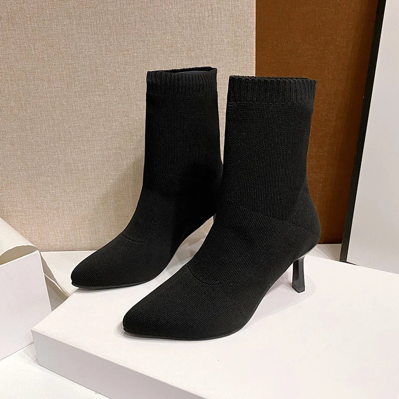 Bota Tendência Bico Pontiagudo