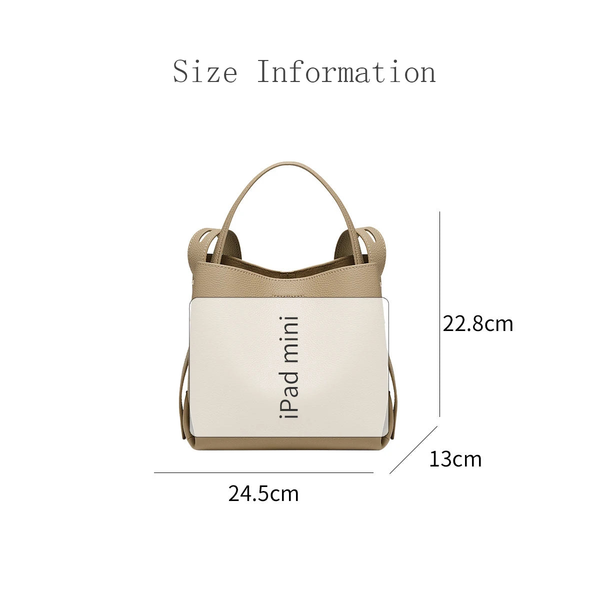 Bolsa Genuine Tote Bucket Bag