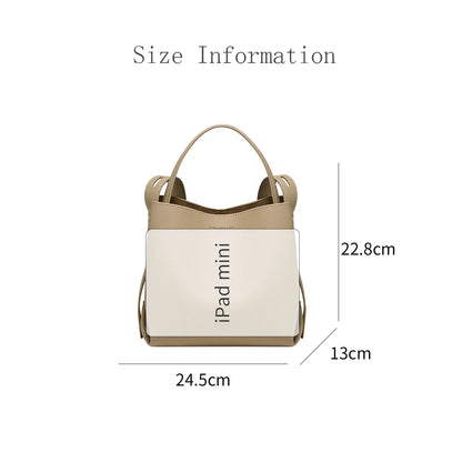 Bolsa Genuine Tote Bucket Bag