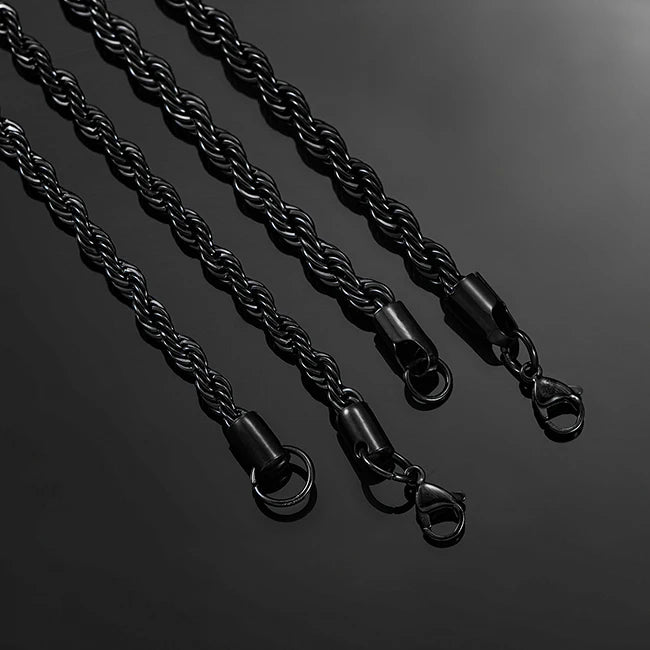 Colar Wsb Aço Inoxidável Torcido