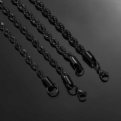 Colar Wsb Aço Inoxidável Torcido