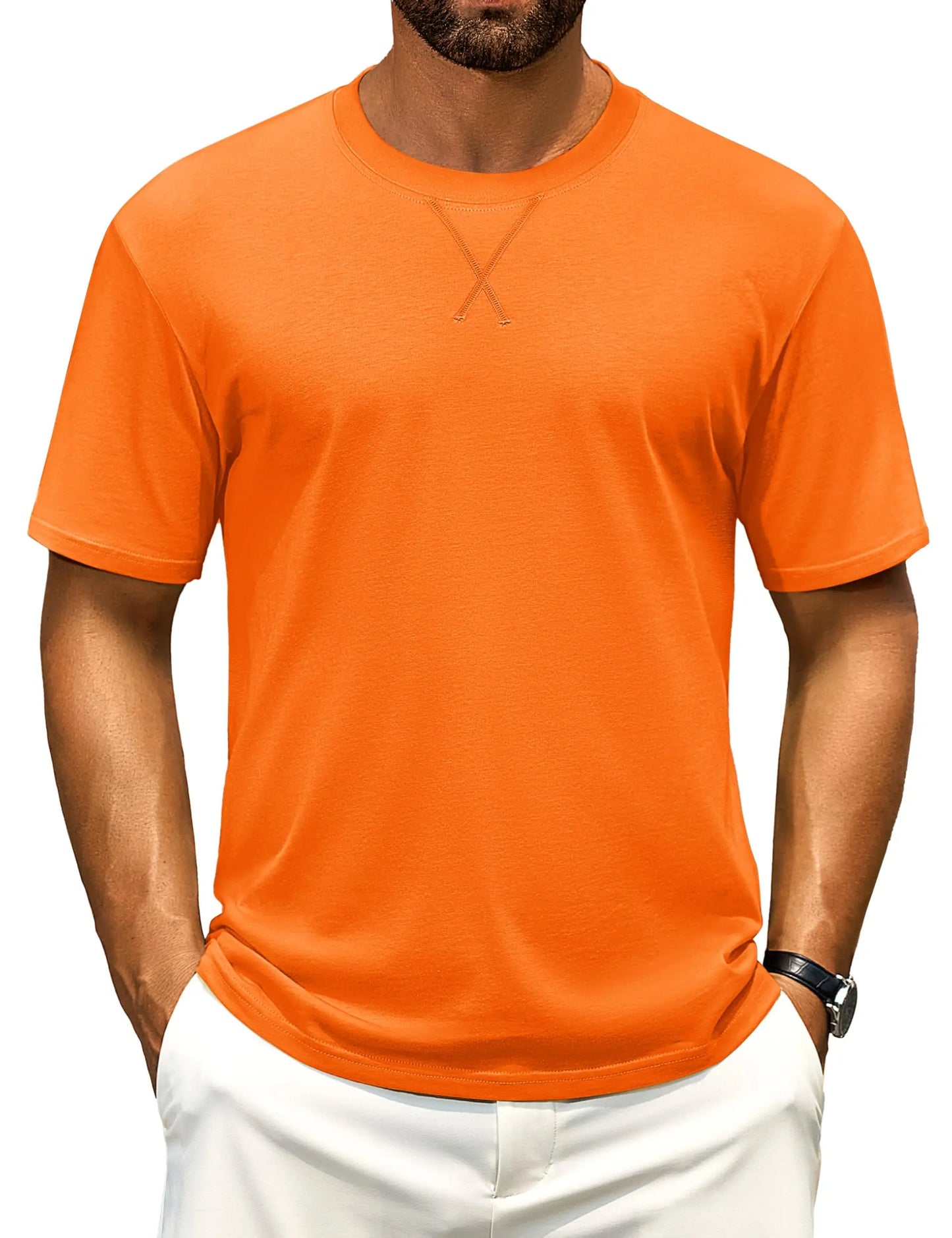 Camiseta Masculina Algodão Ombro Longo