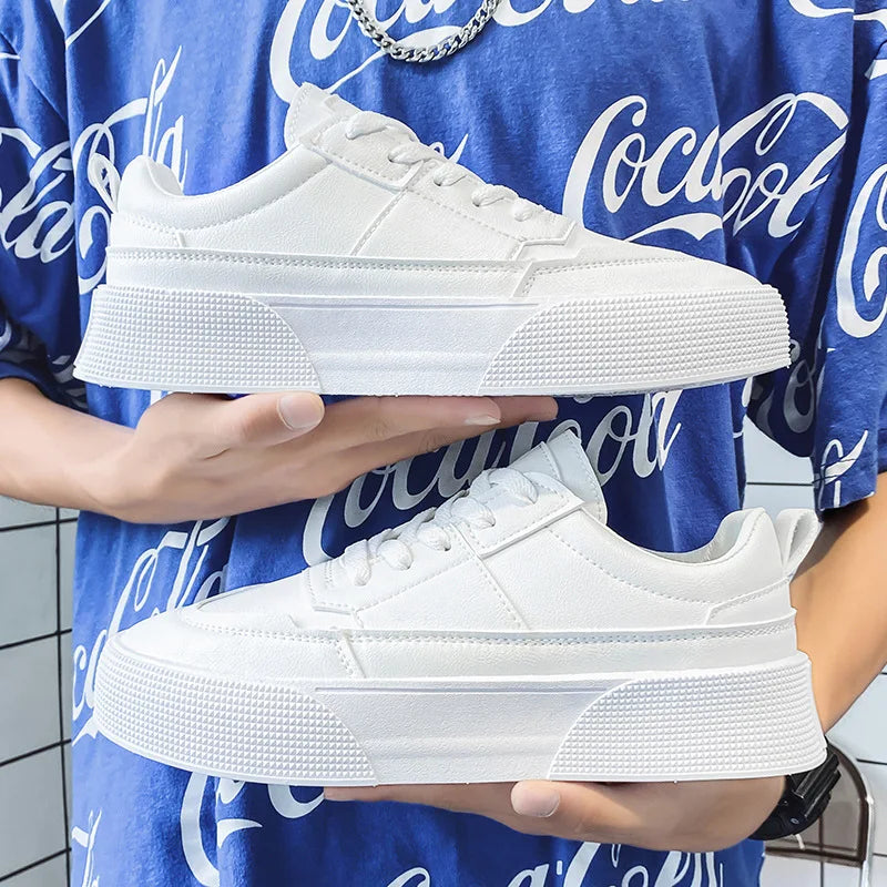 Tênis de Couro  Casual Tendência