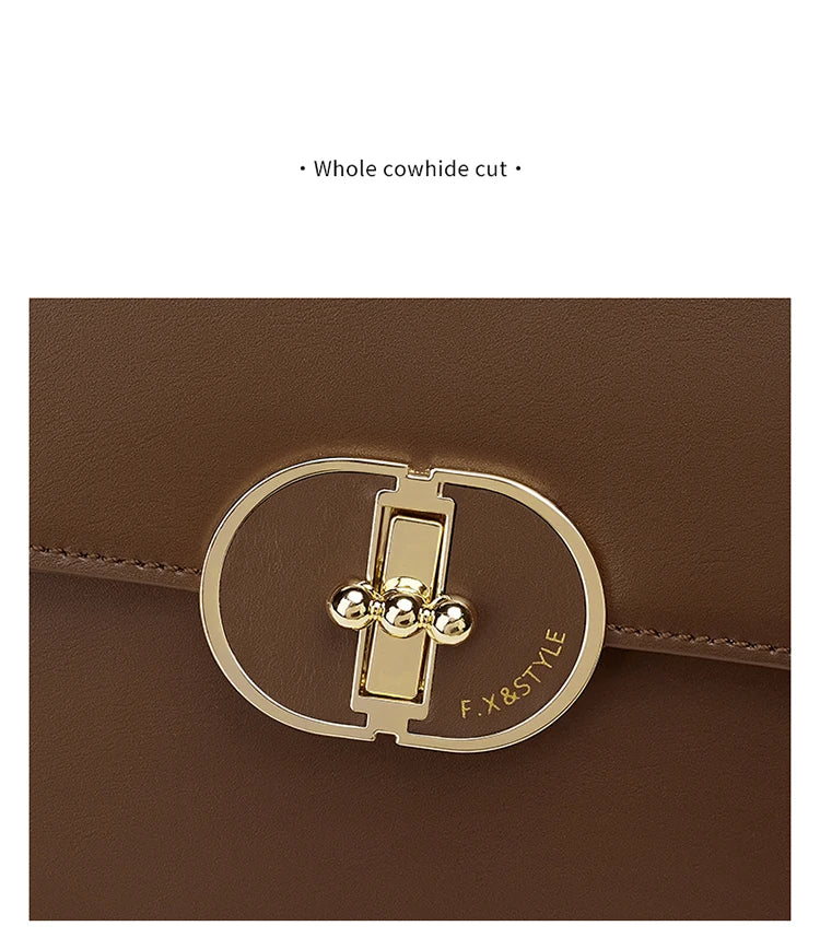 Bolsa Foxen Couro Dividido Novo Design