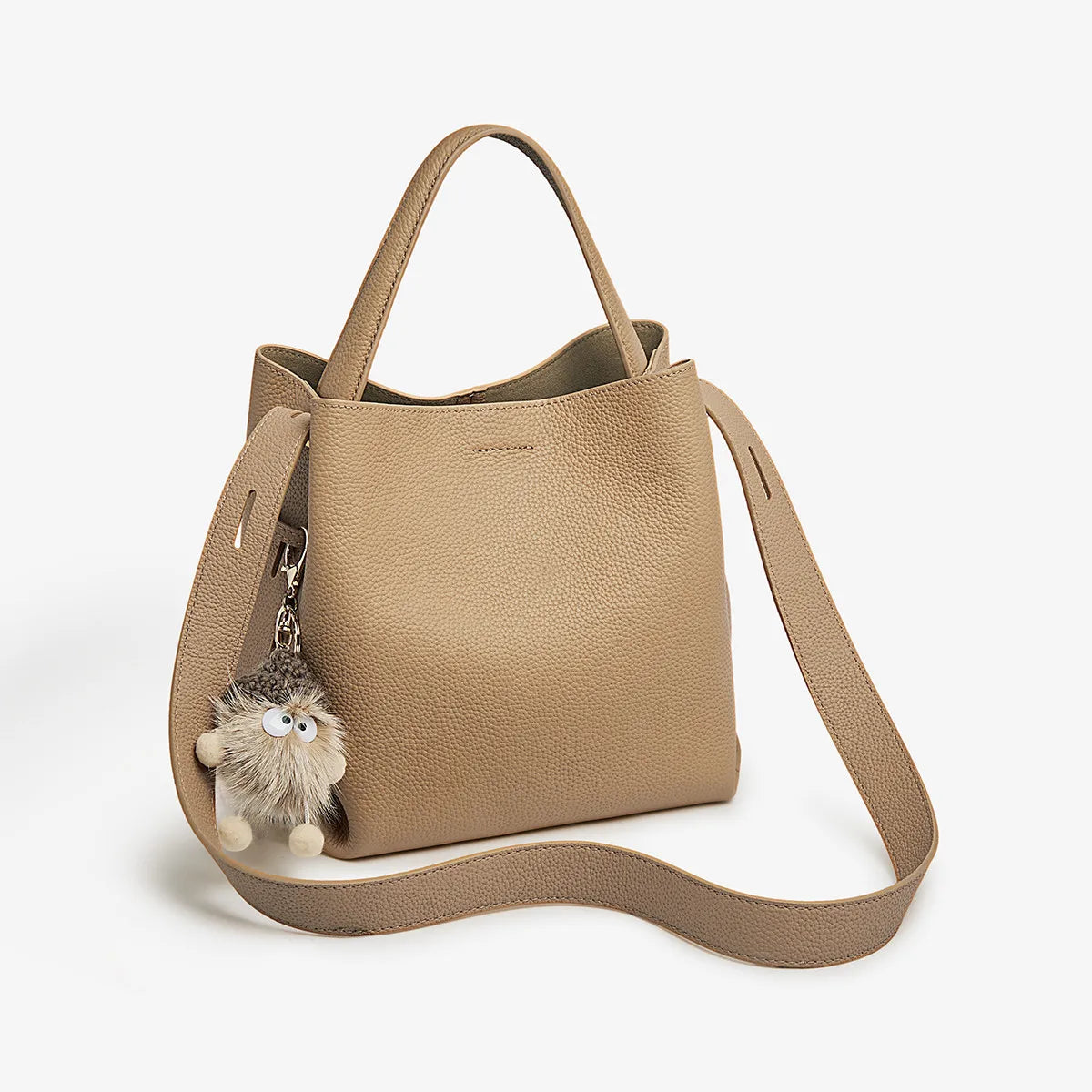 Bolsa Genuine Tote Bucket Bag