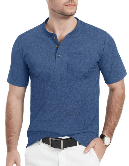 Camiseta Henley Alta masculina