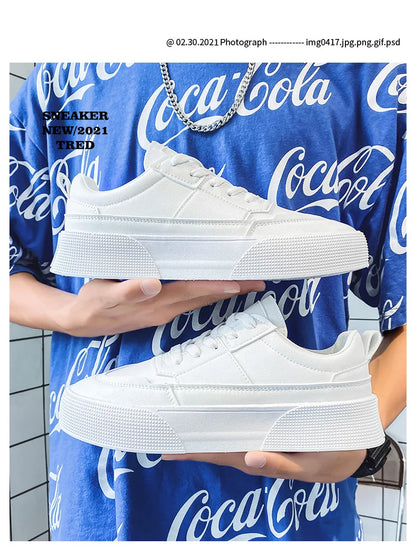 Tênis de Couro  Casual Tendência