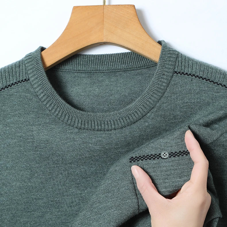 Suéter Masculino anti-Pilling