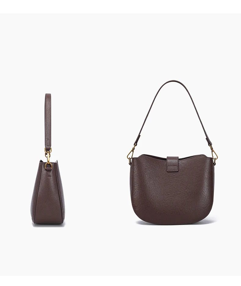 Bolsa de Ombro Couro Natural