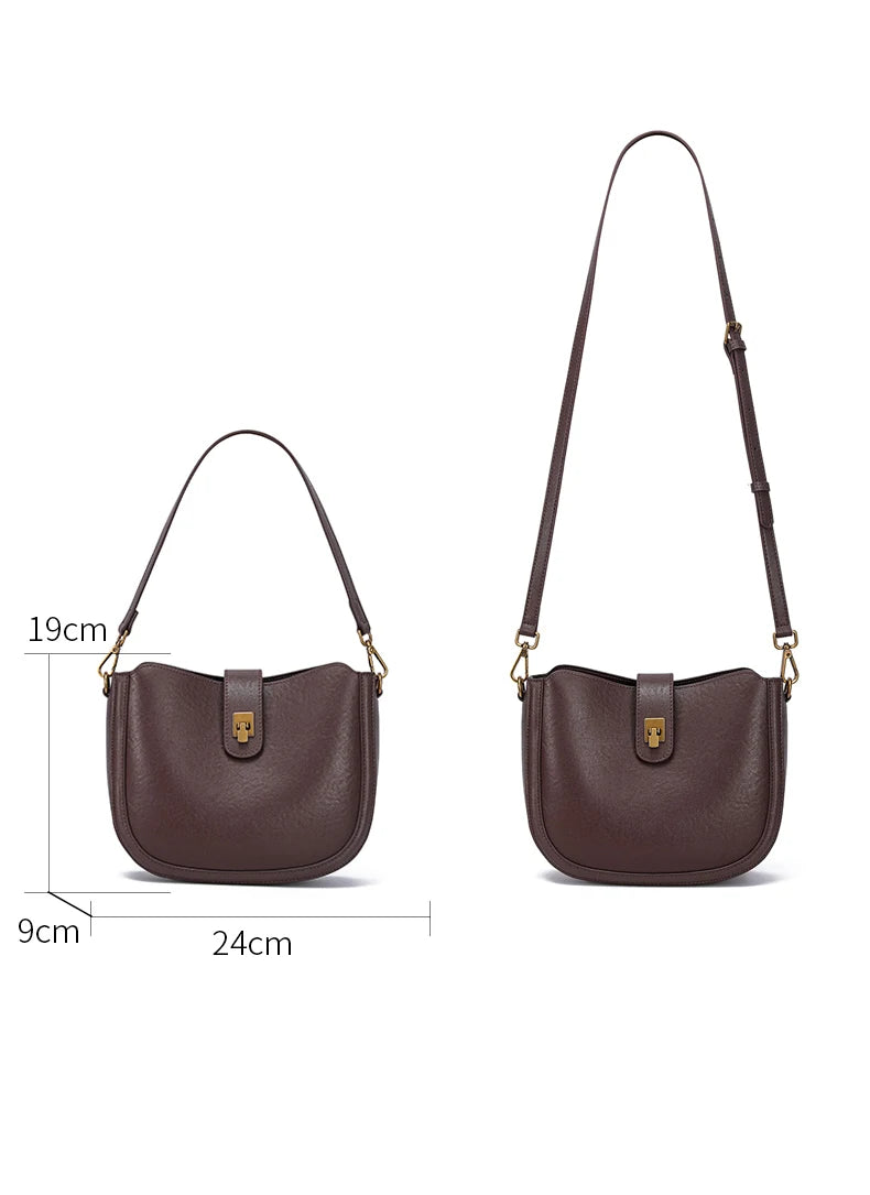 Bolsa de Ombro Couro Natural