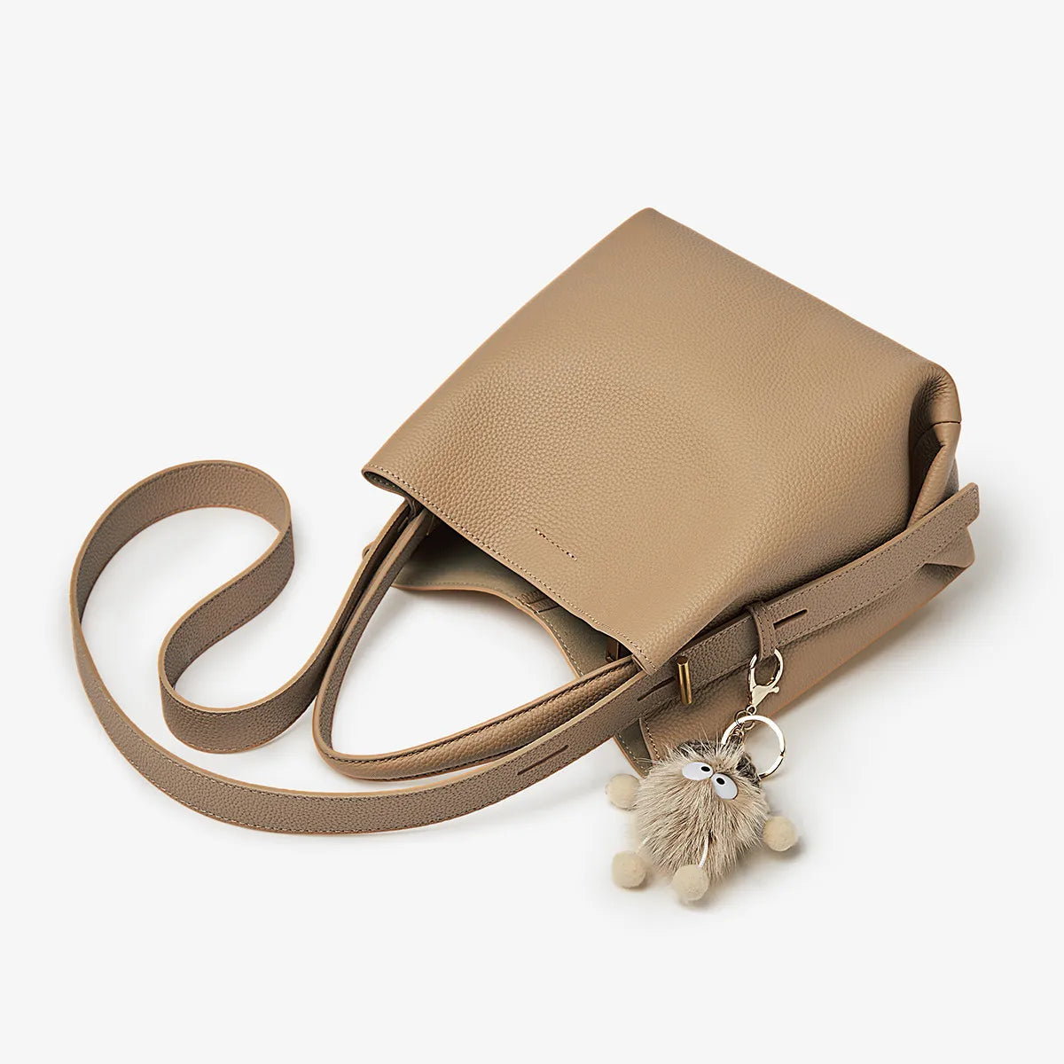 Bolsa Genuine Tote Bucket Bag