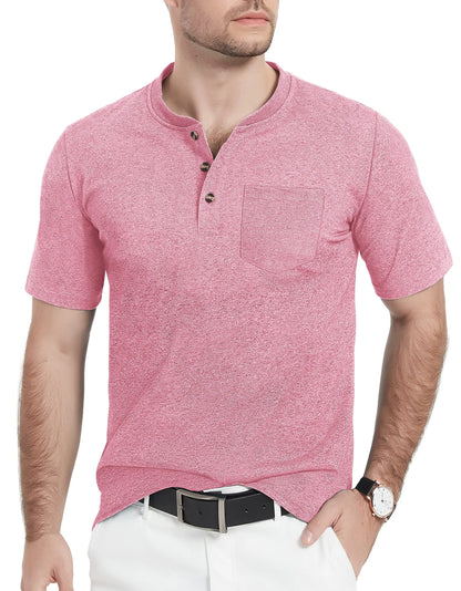 Camiseta Henley Alta masculina