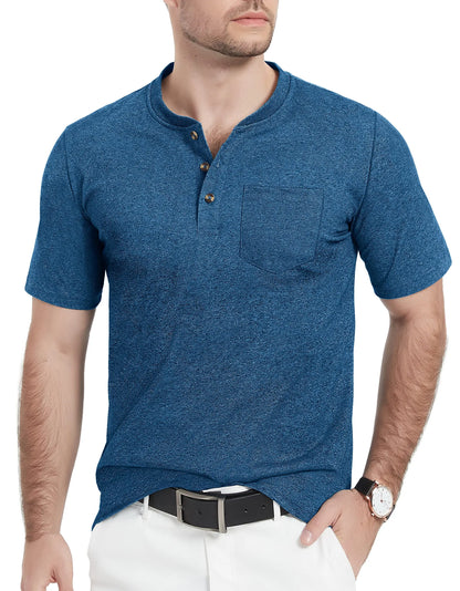 Camiseta Henley Alta masculina