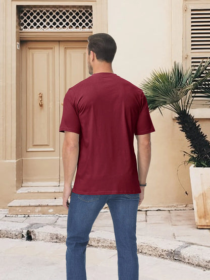 Camiseta Henley Alta masculina