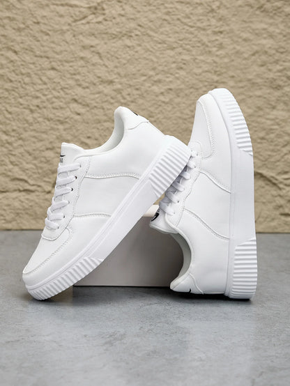 Tênis de Couro Casual conforto