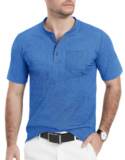 Camiseta Henley Alta masculina