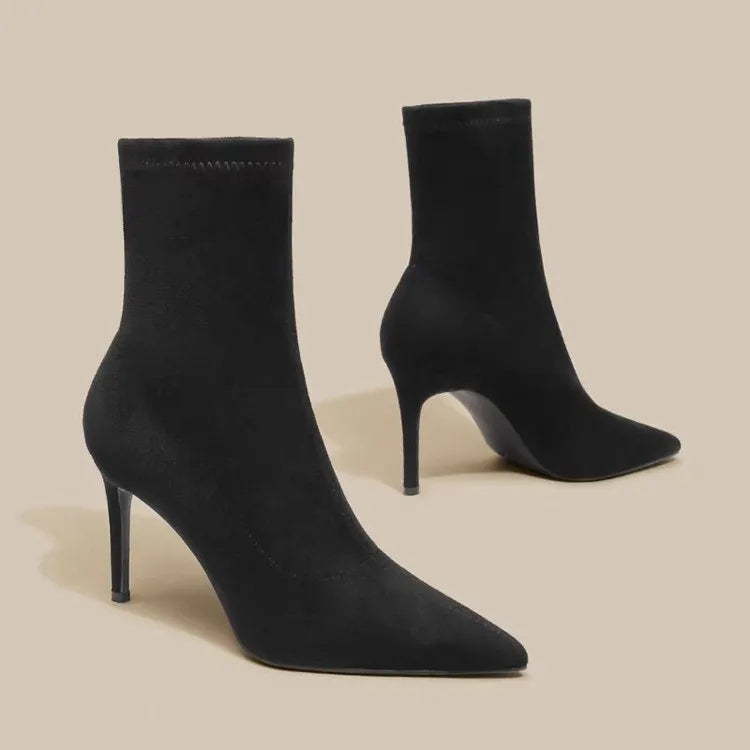 Bota Outono e Inverno Sexy Curta