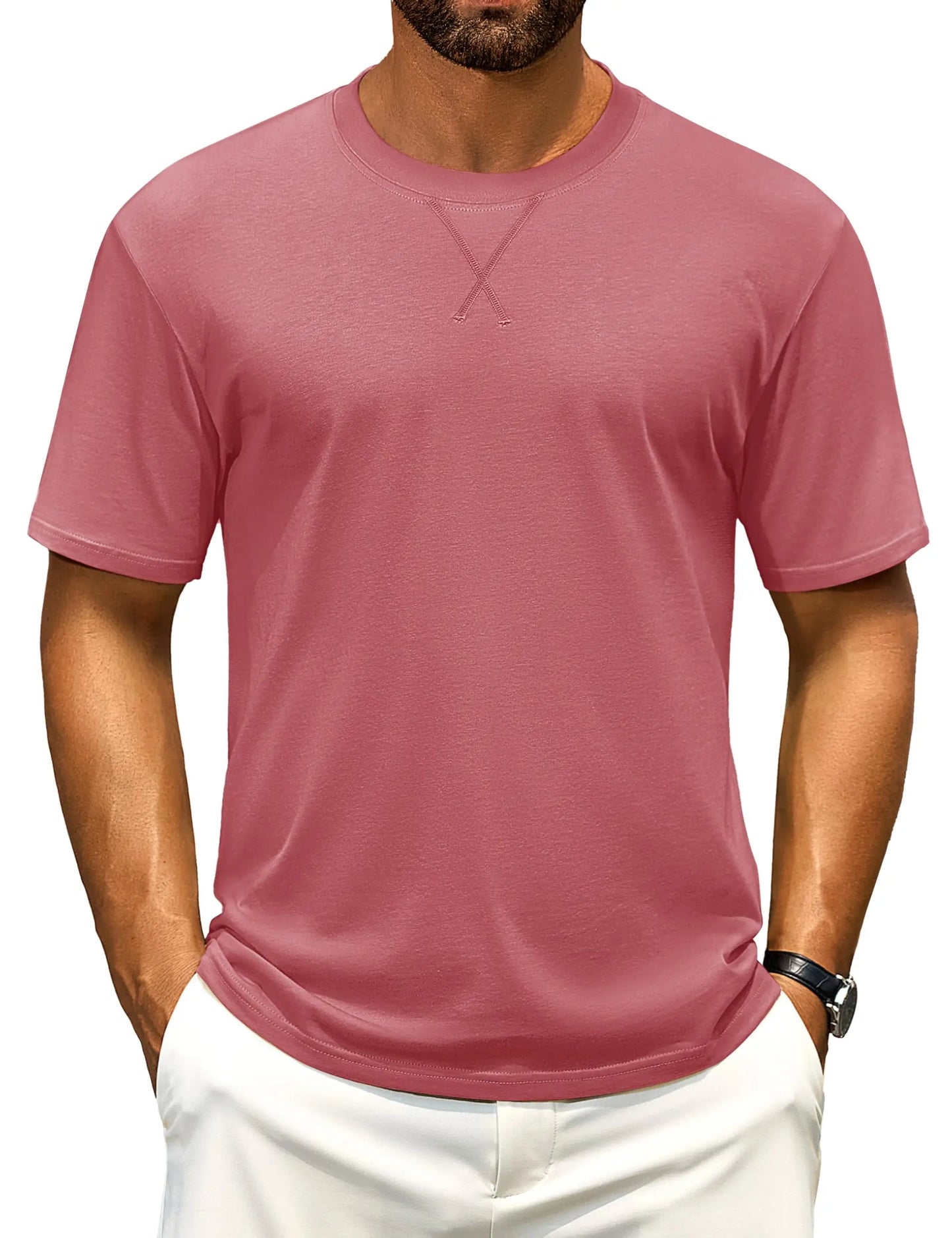 Camiseta Masculina Algodão Ombro Longo