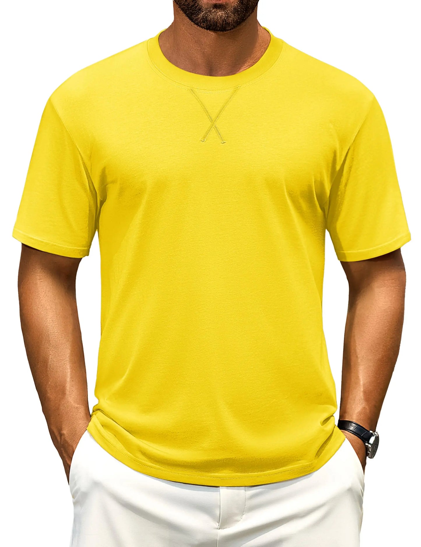 Camiseta Masculina Algodão Ombro Longo