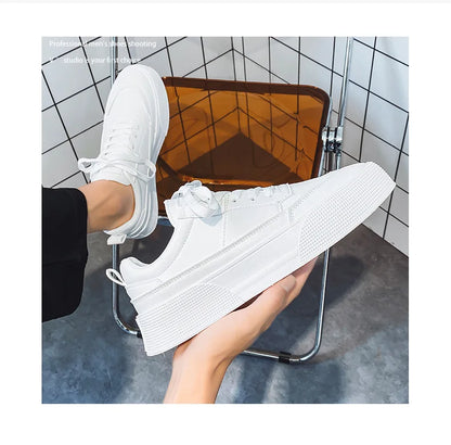 Tênis de Couro  Casual Tendência