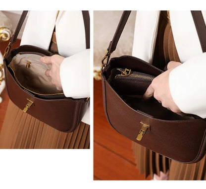 Bolsa de Ombro Couro Natural