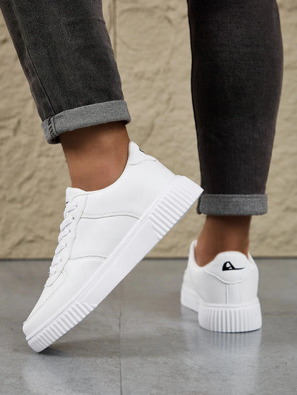 Tênis de Couro Casual conforto